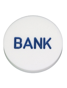 White Lucite Buttons - Bank